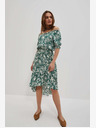 Moodo Moodo zelena haljina s uzorkom