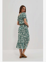 Moodo Moodo zelena haljina s uzorkom