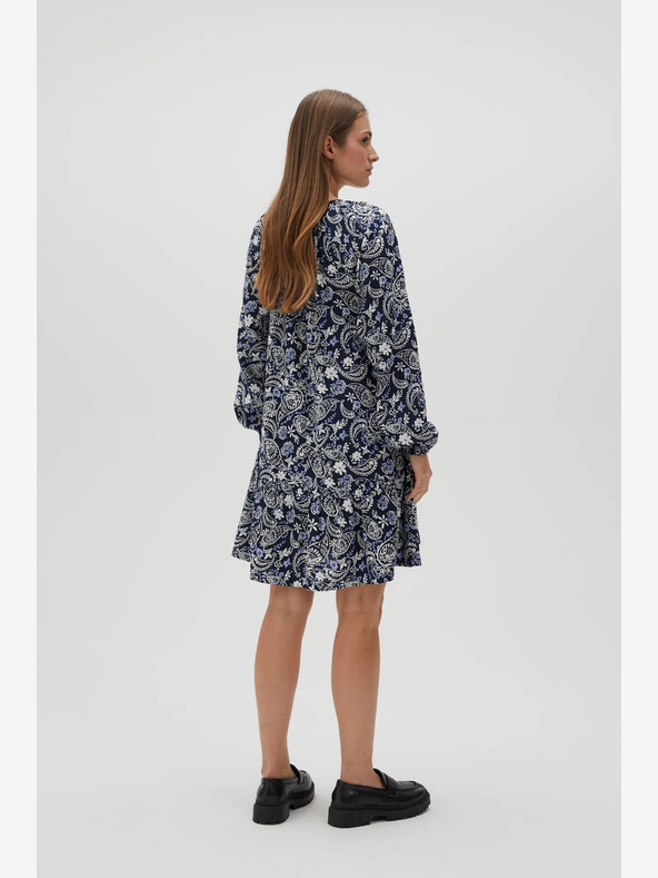 Moodo Bijelo-plava ženska Moodo haljina s uzorkom