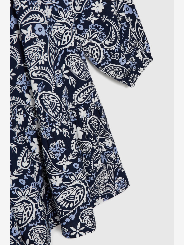 Moodo Bijelo-plava ženska Moodo haljina s uzorkom