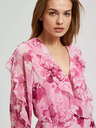Moodo Moodo roza cvjetna haljina s volanima