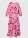 Moodo Moodo roza cvjetna haljina s volanima