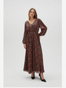 Moodo Narančasto-smeđa ženska Moodo haljina s uzorkom