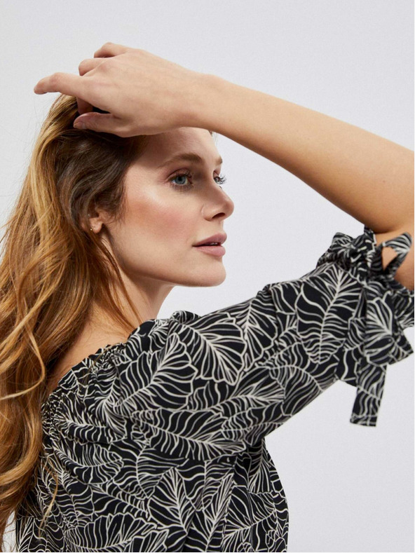 Moodo Moodo košulja od viskoze s cvjetnim printom