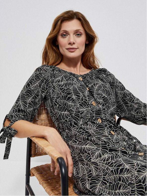 Moodo Moodo košulja od viskoze s cvjetnim printom