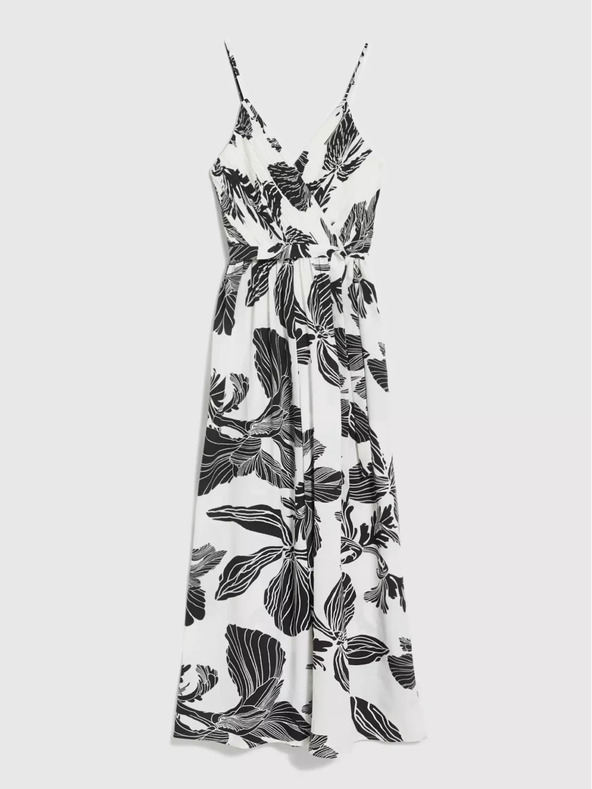 Moodo Crno-bijeli kombinezon s tropskim Moodo uzorkom