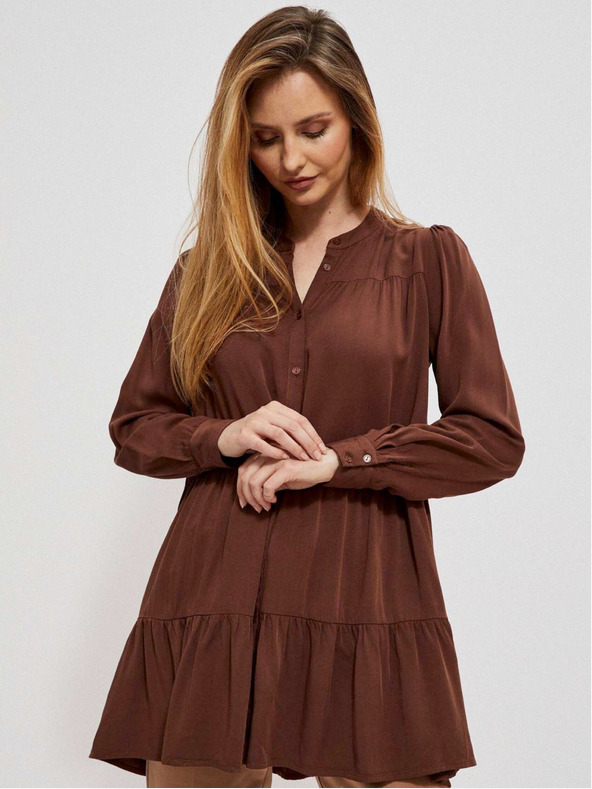 Moodo Smeđa ženska haljina Moodo