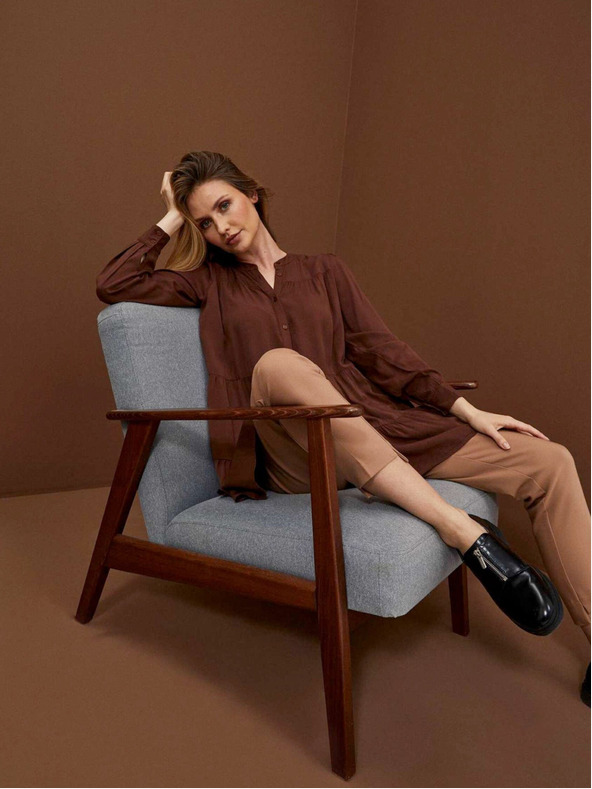 Moodo Smeđa ženska haljina Moodo