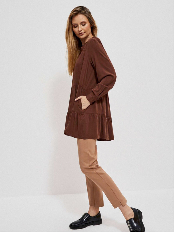 Moodo Smeđa ženska haljina Moodo