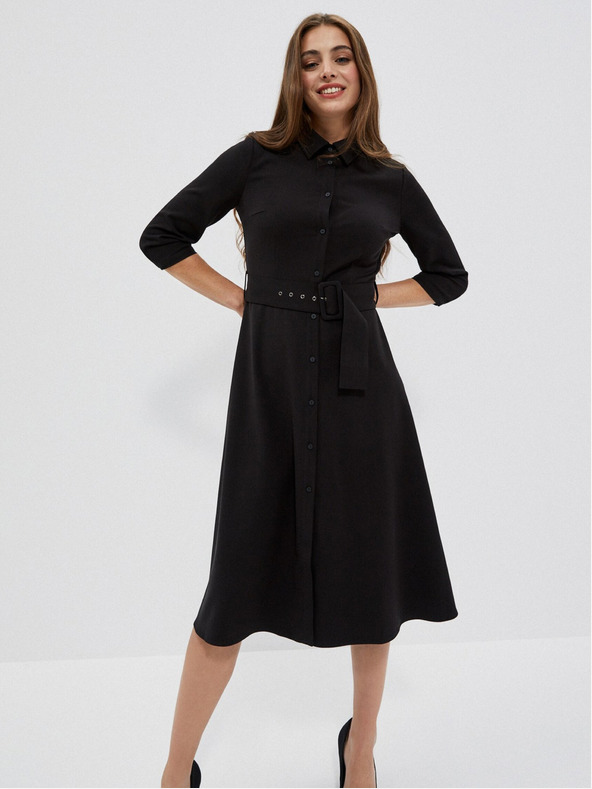 Moodo Crna ženska midi haljina marke Moodo