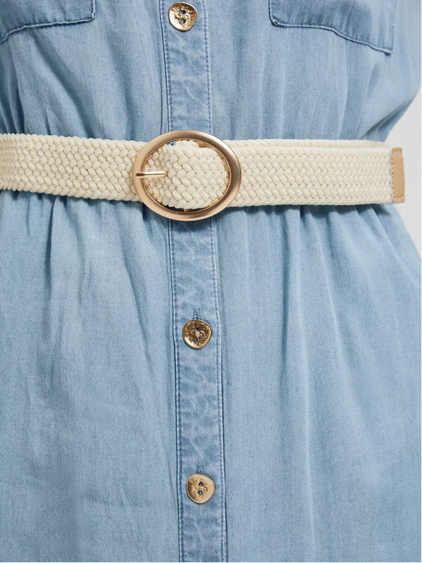 Moodo Moodo plava midi haljina od liocela