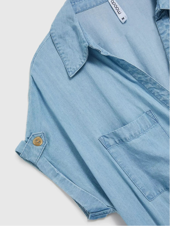 Moodo Moodo plava midi haljina od liocela