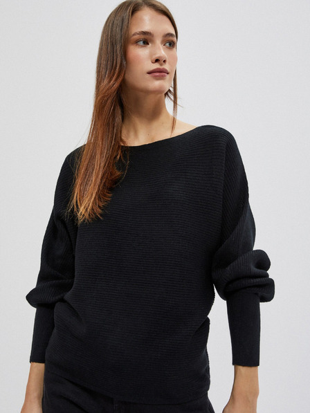 Moodo Crni ženski Moodo džemper