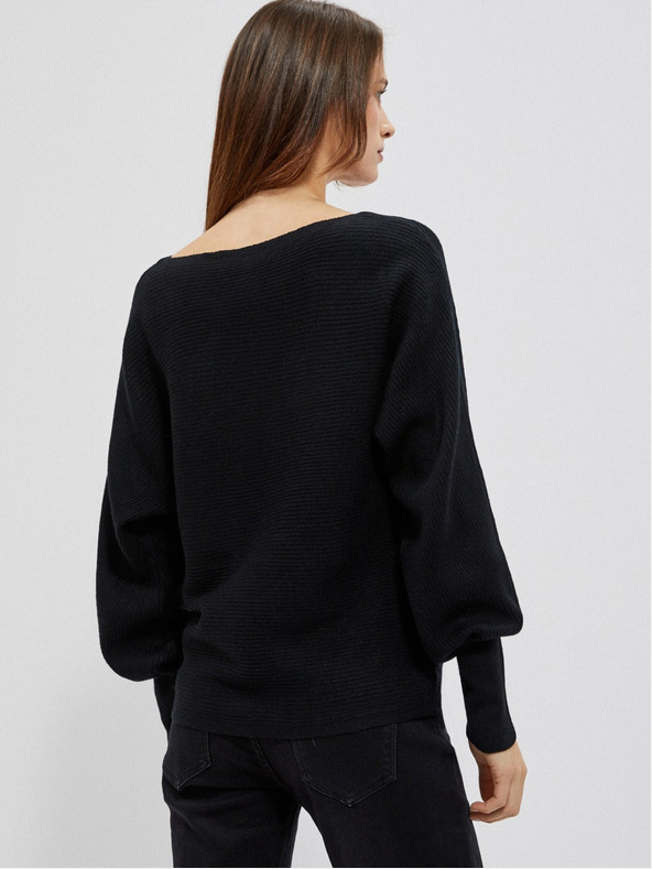 Moodo Crni ženski Moodo džemper