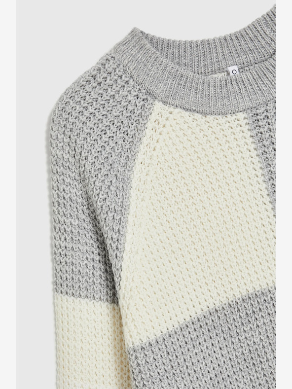 Moodo Bijelo-sivi Moodo ženski džemper