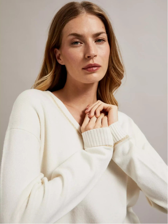 Moodo Ženska vesta ukrašena Moodo metalik koncem