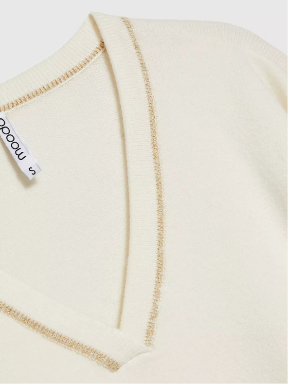 Moodo Ženska vesta ukrašena Moodo metalik koncem