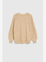 Moodo Moodo bež ženski džemper