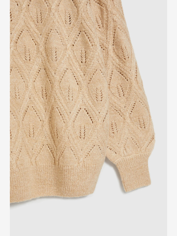 Moodo Moodo bež ženski džemper