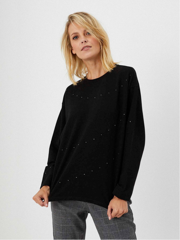 Moodo Crni ženski Moodo džemper