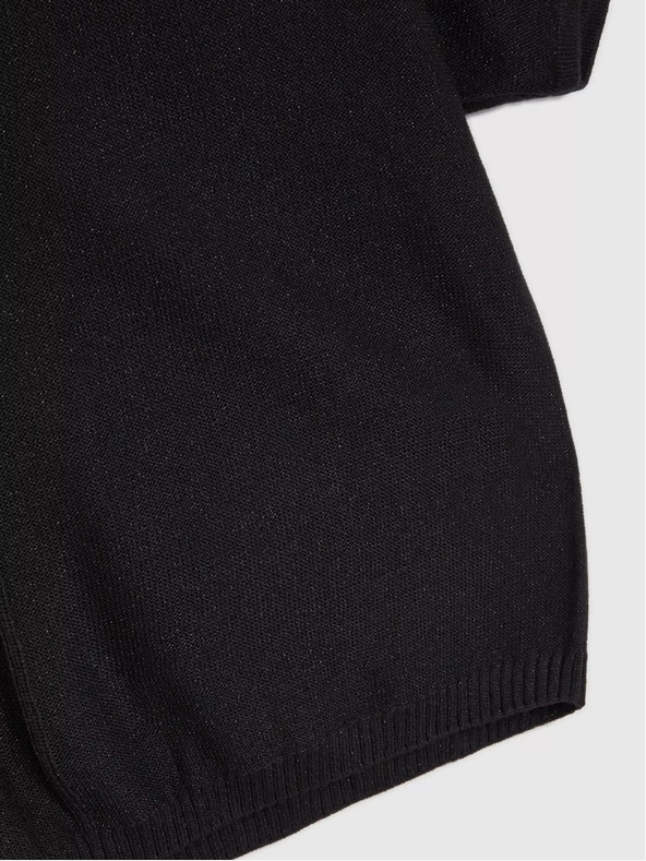 Moodo Crni oversize džemper s kratkim rukavima marke Moodo