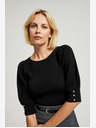 Moodo Crni ženski Moodo džemper