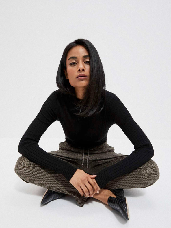 Moodo Crni ženski Moodo džemper