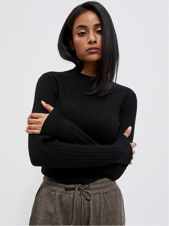 Moodo Crni ženski Moodo džemper