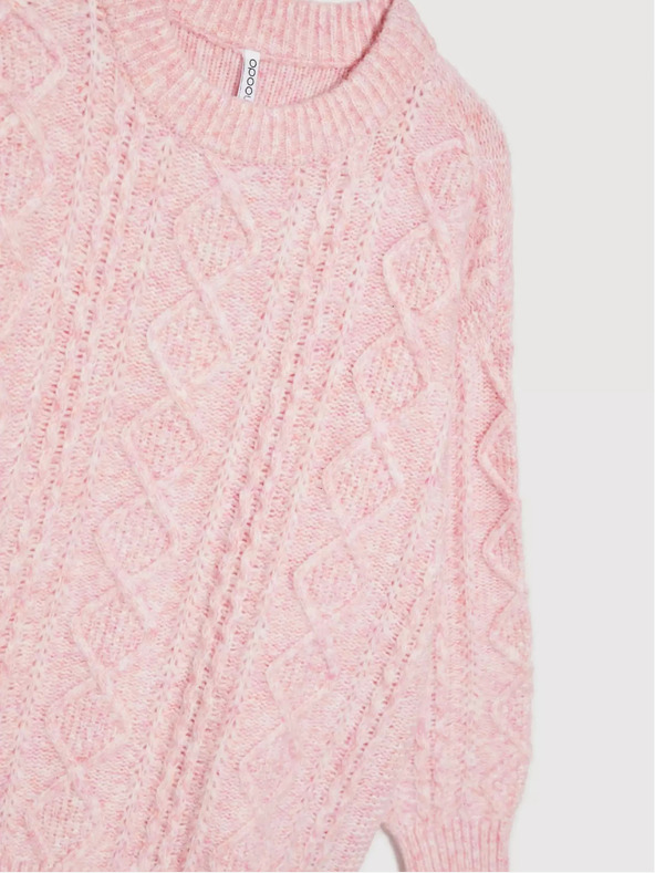 Moodo Moodo ružičasti pulover širokog kroja