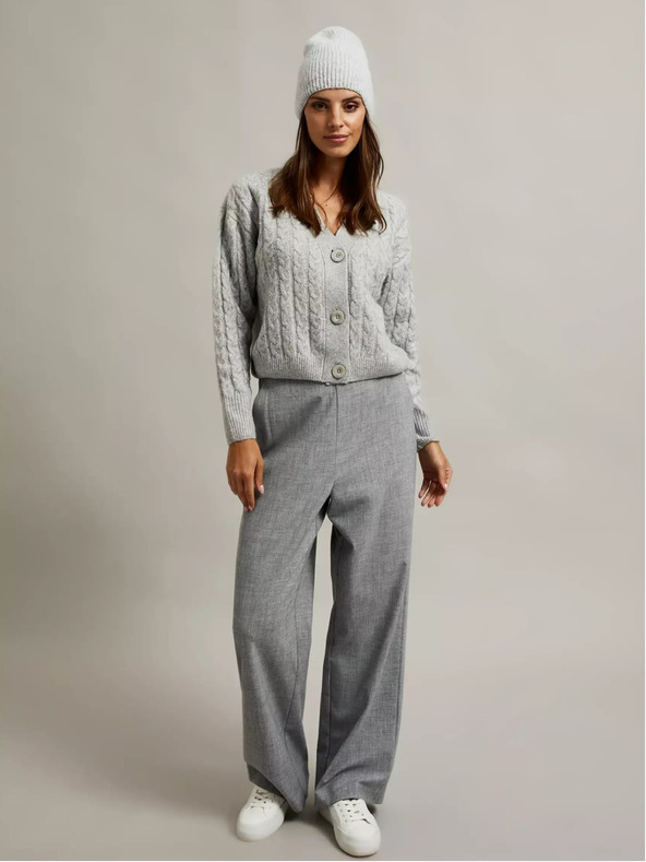 Moodo Sivi kratki kardigan s gumbima marke Moodo