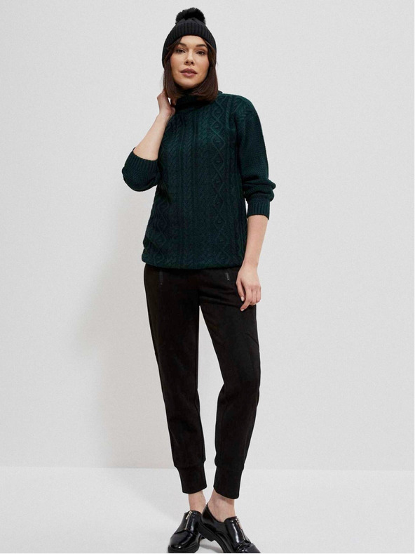 Moodo Moodo tamno zeleni ženski džemper