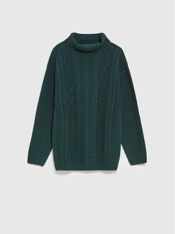 Moodo Moodo tamno zeleni ženski džemper