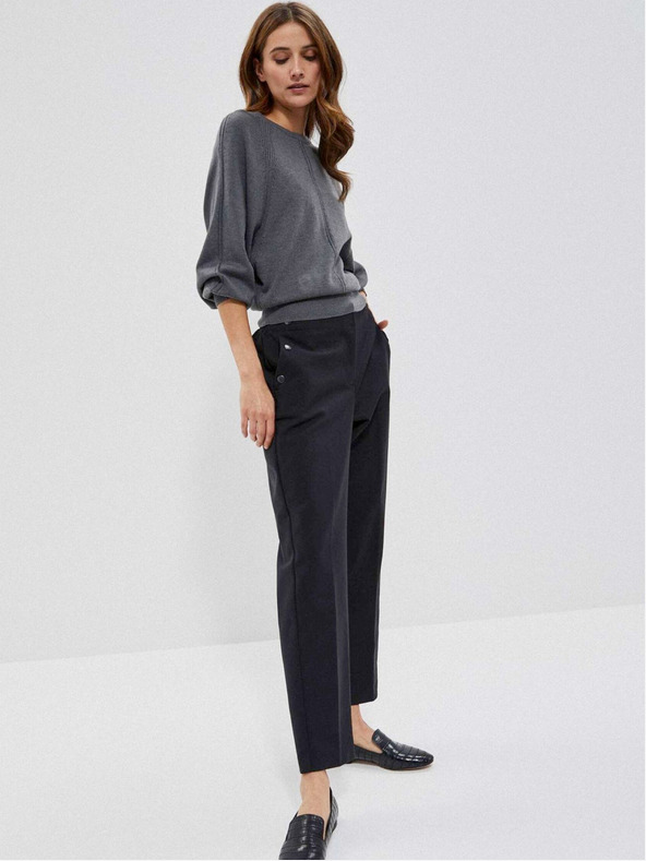 Moodo Moodo sivi ženski džemper