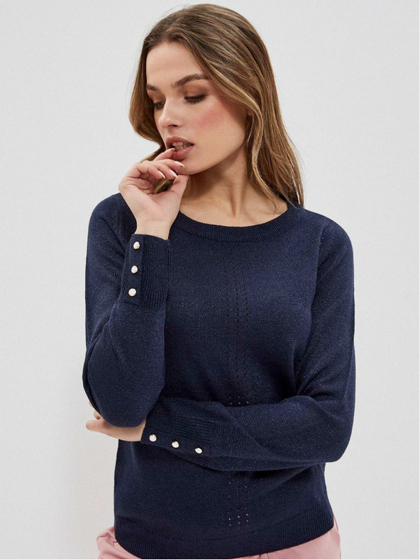 Moodo Tamnoplavi ženski Moodo džemper