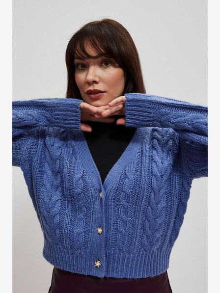 Moodo Plavi ženski kardigan Moodo