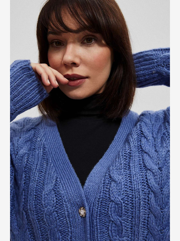 Moodo Plavi ženski kardigan Moodo