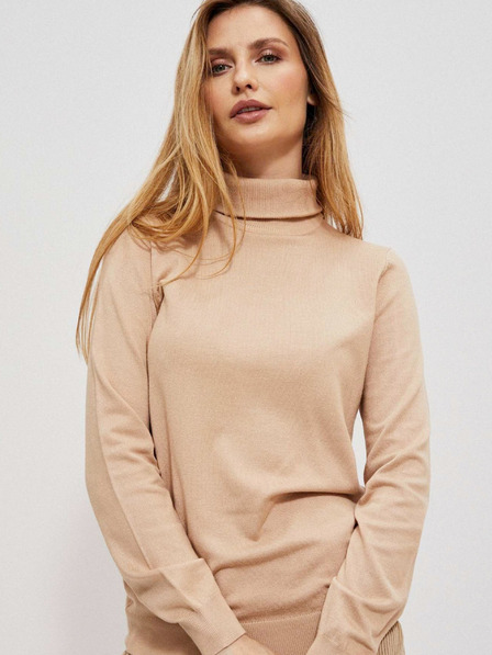 Moodo Ženska dolčevita Moodo bež boje