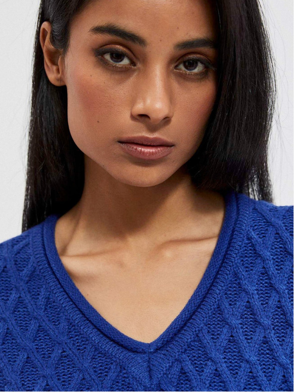 Moodo Plavi ženski Moodo džemper