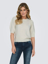 ONLY Bež ženski džemper kratkih rukava SAMO ONLRICA