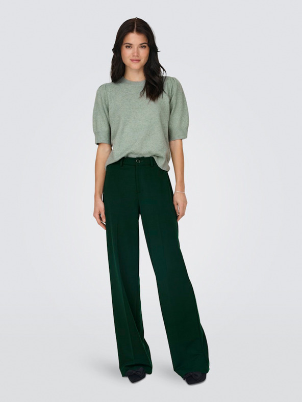 ONLY Zeleni ženski džemper kratkih rukava SAMO ONLRICA