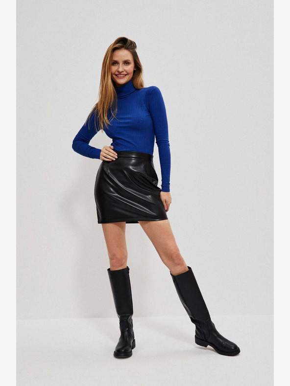 Moodo Crna Moodo ženska suknja od umjetne kože