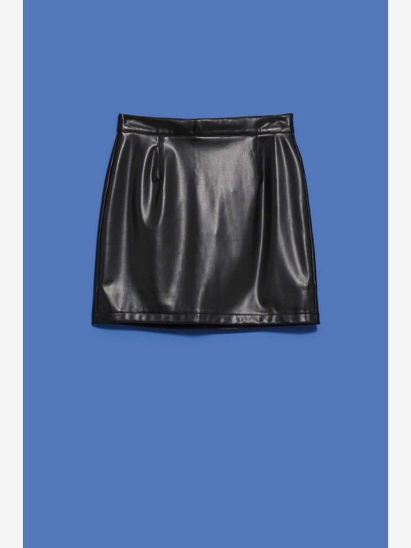 Moodo Crna Moodo ženska suknja od umjetne kože