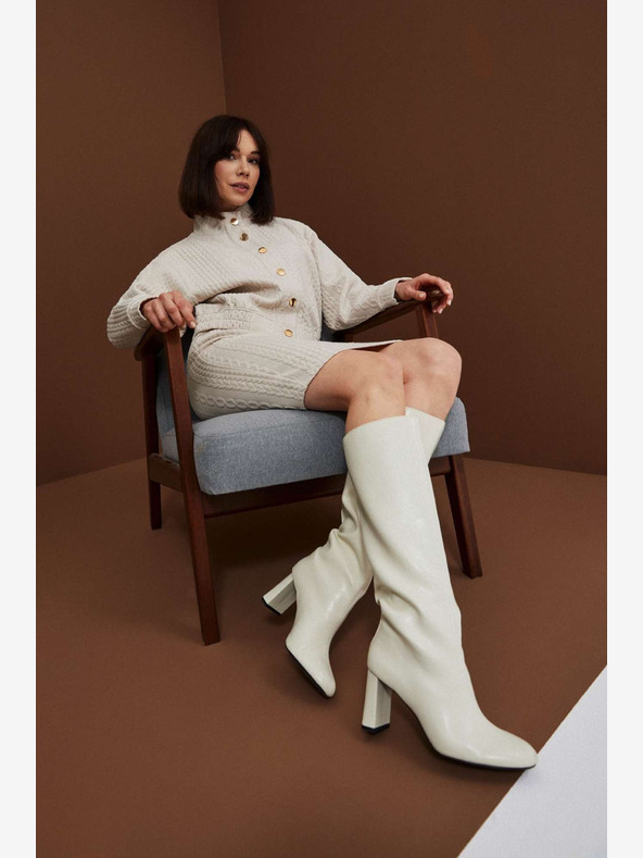 Moodo Moodo bež ženska suknja