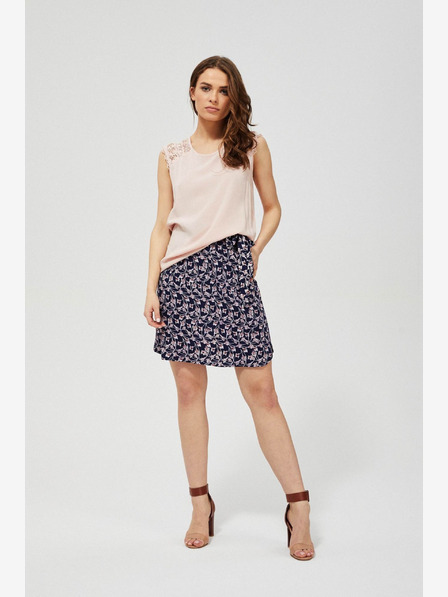 Moodo Moodo tamnoplava ženska cvjetna suknja