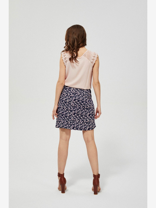 Moodo Moodo tamnoplava ženska cvjetna suknja