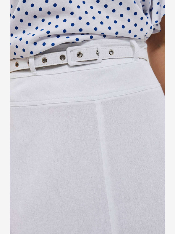 Moodo Bijela ženska suknja Moodo