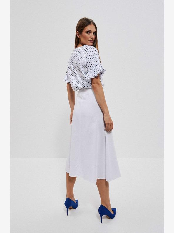 Moodo Bijela ženska suknja Moodo