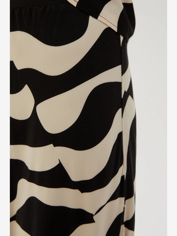 Moodo Bež-crna ženska Moodo suknja s uzorkom