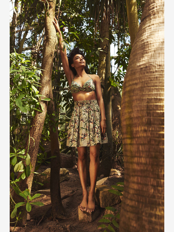 Moodo Moodo svijetlo zelena ženska cvjetna suknja