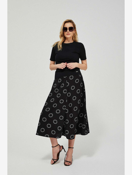 Moodo Crna ženska Moodo suknja s uzorkom
